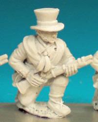 SN68(FR) Guerrilla Kneeling At Ready With Musket - Short Jacket, Top Hat (1 figure)