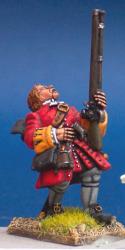 SS19(FR) WSS Musketeer, Falling Back Wounded, Hat Falling Off (1 figure)