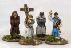 SSC03 Monks Parading Cross (4 figures) - SAGA Scenics