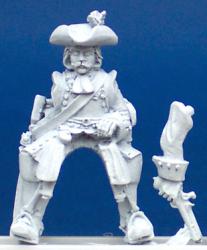 SSC12(FR) Cuirassier In Tricorn - Trooper Firing Pistol, Pivoting Arm (1 Figure)