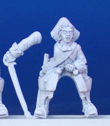 SSC18(FR)  Trooper Attacking With Sword, Hat Falling Off, Pivoting Arm (Dutch & German States Etc) (1 Figure)
