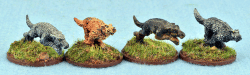 SSC22 Running Dogs (4 Figures) - SAGA Scenics