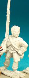 SYA26 Infantryman Man, Bareheaded, Standing, Musket Upright (1 Figure)