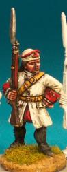 SYF2 Infantryman (Unfastened Coat) - Fusilier Standing, Musket Upright, Wearing Pokalem (1 Figure)