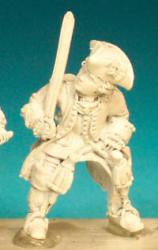SYF20 Command - Mounted Officer In Tricorn, Sword Drawn (1 figure)