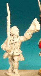 SYF38 Command - Officer Holding Tricorn, Marching With Fusil (Lapelled Coat) (1 figure)