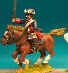 SYFC1 Line Cavalryman & Dragoon - Trooper In Tricorn, Leaning Forward Sabre Outstretched (1 figure)
