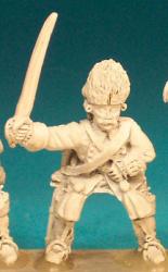 SYFC3 Line Cavalryman & Dragoon - Trooper In Fur Hat, Leaning Forward Sabre Outstretched (1 figure)