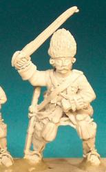 SYFC4 Line Cavalryman & Dragoon - Trooper In Fur Hat, Leaning Back, Sabre Up (1 figure)