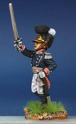 WN42 Wurttemberg Line Infantry Officer 1807 To 1812 - Marching, Sword Raised (1 figure)