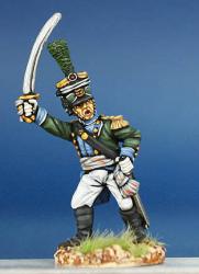 WN62 Wurttemberg Light Infantry Officer 1807 To 1812 - Standing With Sword Raised (1 figure)