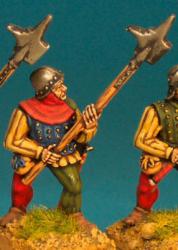 WR41 Halberdier - Halberd At High Porte - Brigadine And Skull Cap (1 Figure)