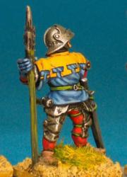 WR56 Officer Open Handed With Poleaxe Or Flagpole - Tabard And Visored Sallet (1 figure)