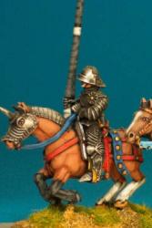 WRC1 Mounted Man At Arms - Lance Upright - German Armour, Visored Sallet (1 figure)
