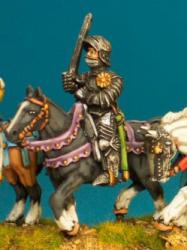 WRC4 Mounted Man At Arms - Sword At Rest - German Armour, Visored Sallet And Bevor - (Visor Up) (1 Figure)