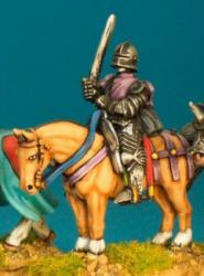 WRC6 Mounted Man At Arms - Sword At Rest - Slashed Sleeve Tabard, Deep Sallet (1 figure)