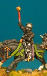 WRC8 Mounted Man At Arms - Weapon Raised - German Armour, Deep Sallet With Morning Star (1 figure)