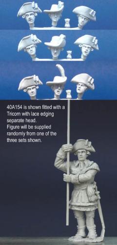 40A154 Standing - Hunting Shirt - Standard Bearer, Standing (1 Figure) (40mm)