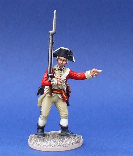 40A17 British Battalion Company Command - Sergeant, With Fusil (1 Figure) (40mm)