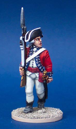 40A21 British Battalion Company Command - Officer Marching With Fusil (1 Figure) (40mm)