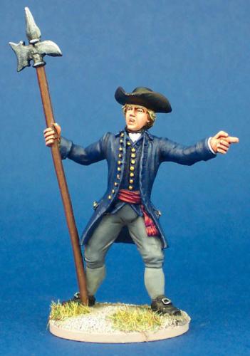 40A61 AWI Militia Command - Sergeant With Halberd (1 Figure) (40mm)