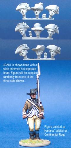 40A81 Long Regimental Coat - Marching, Short Gaiters, Haversack (1 Figure) (40mm)