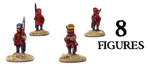 9YWBG008 9 Years War Fusiliers (8 Figures)