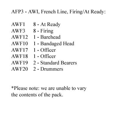 AFP3 French Line Firing/At Ready (24 Figures)