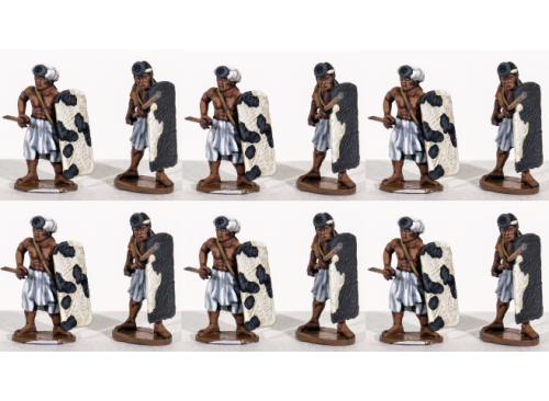 ATGK10 Indian Levy with Spears and Shields (12 Figures)