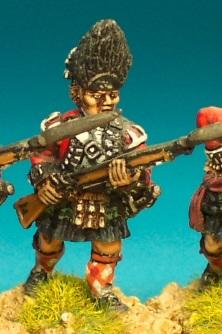 AWB22 Highland Grenadier In Belted Plaid. Advancing (1 figure)