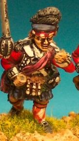 AWB24 Highland Standard Bearer In Belted Plaid (1 Figure)