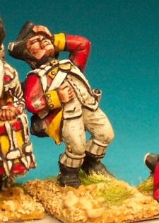 AWB52 British Battalion Company. Falling Wounded (1 Figure)