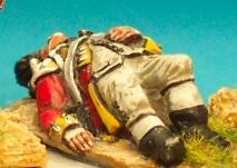 AWB58 British Grenadier Company Lying Dead (1 Figure)