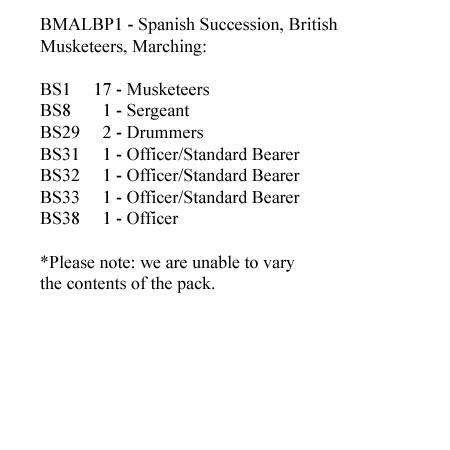BMALBP1 British Musketeers Marching (24 Figures)