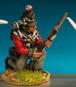 BN10 British Infantryman - Centre Company - Belgic Shako - Kneeling (1 Figure)
