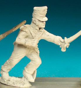 BN35 Officer - Belgic Shako - Officer Charging Covered Shako (1 Figure)