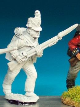 BN4 British Infantryman - Centre Company - Belgic Shako - Advancing (1 Figure)