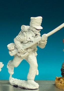 BN45 NCO - Belgic Shako - Sergeant Charging. Covered Shako (1 Figure)