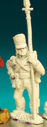 BN49 NCO - Belgic Shako - Sergeant Standing. Covered Shako (1 Figure)