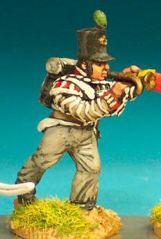 BN70 Light Infantry Command- Stovepipe Shako - Bugler (1 Figure)