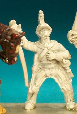 BNC25 Dragoon / Dragoon Guard Post 1812 - In Helmet - Trooper, Wounded (1 Figure)