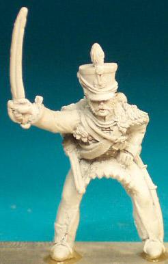 BNC69 Hussar Post 1812 (In Shako) - Trooper, Sabre Outstretched (1 Figure)