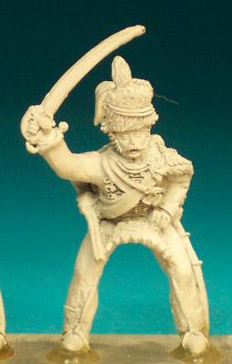 BNC76 Hussar Post 1812 (In Fur Hat) - Trooper, Sabre Up (1 Figure)