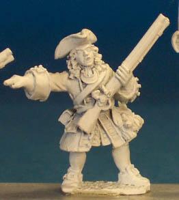 BS37 Officer Holding Musket, Pointing (1 Figure)