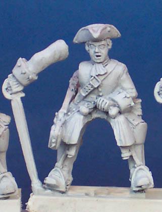 BSC6 Dragoon Trooper In Tricorn, Attacking With Sword, Pivoting Arm (1 figure)