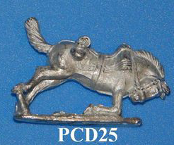 PCD25 Falling horse for casualty Figure