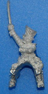 PCL5 Regimental officer, sword arm upright, looking right