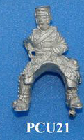 PCU21 Charging trooper, couched lance, wearing a forage cap