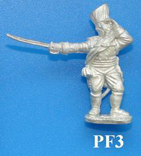 PF3 Standing officer, pointing with sword and shouting instructions