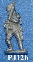 PJ12b Volunteer holding fire. Breeches, boots, belly pouch